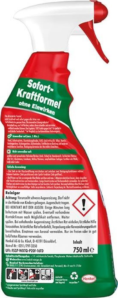 Bref Power Fett und Verbrennungen 750 ml Produktbild 