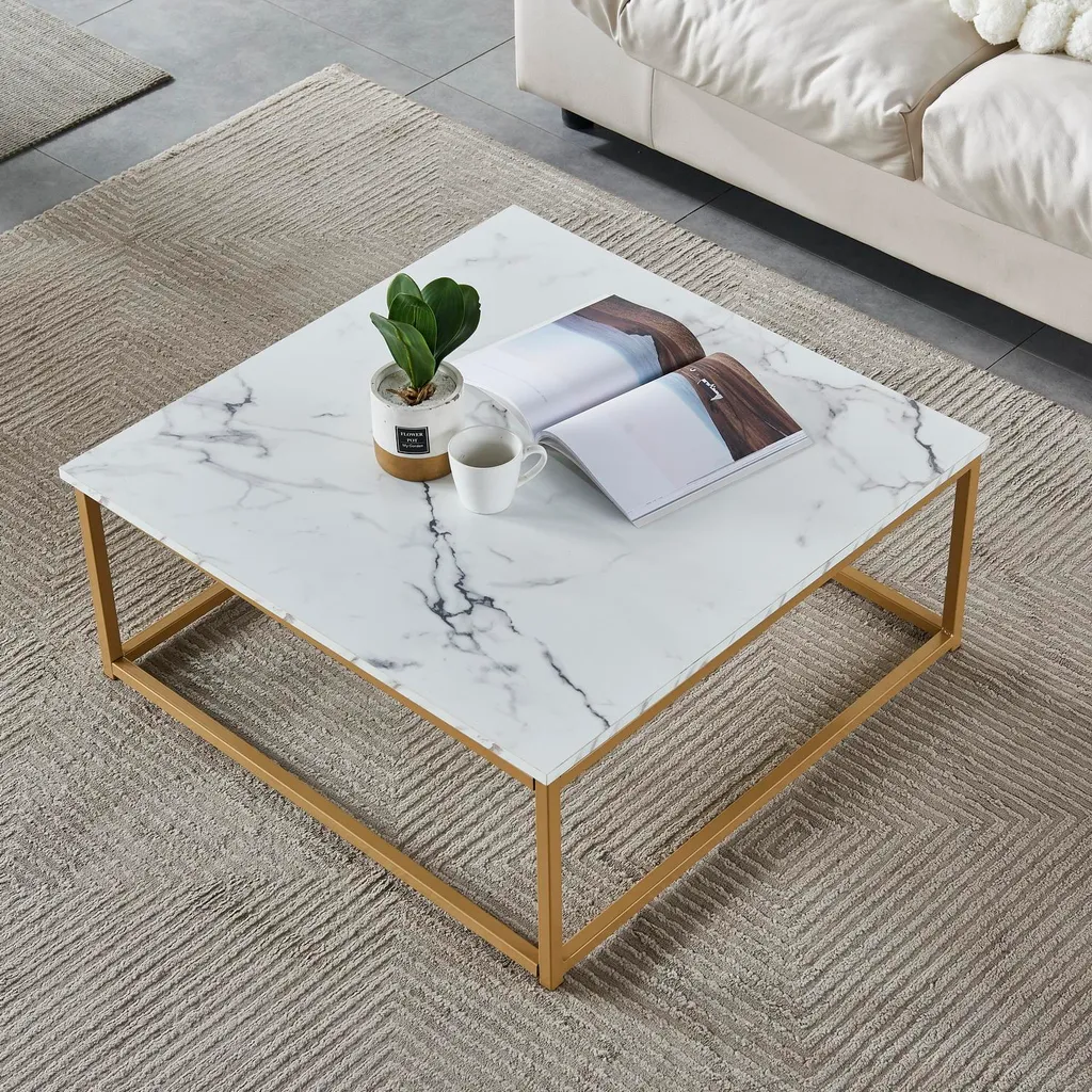 Table basse de salon carrée pour décoration moderne et chic chic - 3