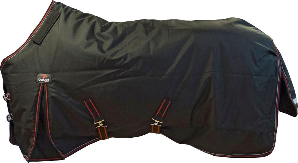 CATAGO Endurance 1680D Outdoordecke für Pferde, 0g - schwarz - 145 cm