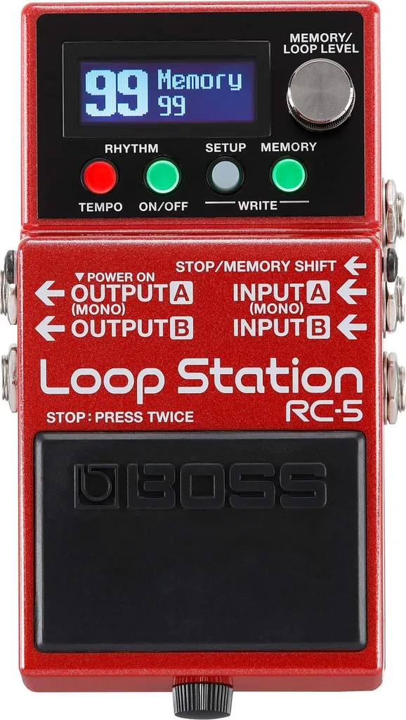 Boss RC-5 Loop Station avec Écran LCD et Qualité Audio 32 bits Stéréo