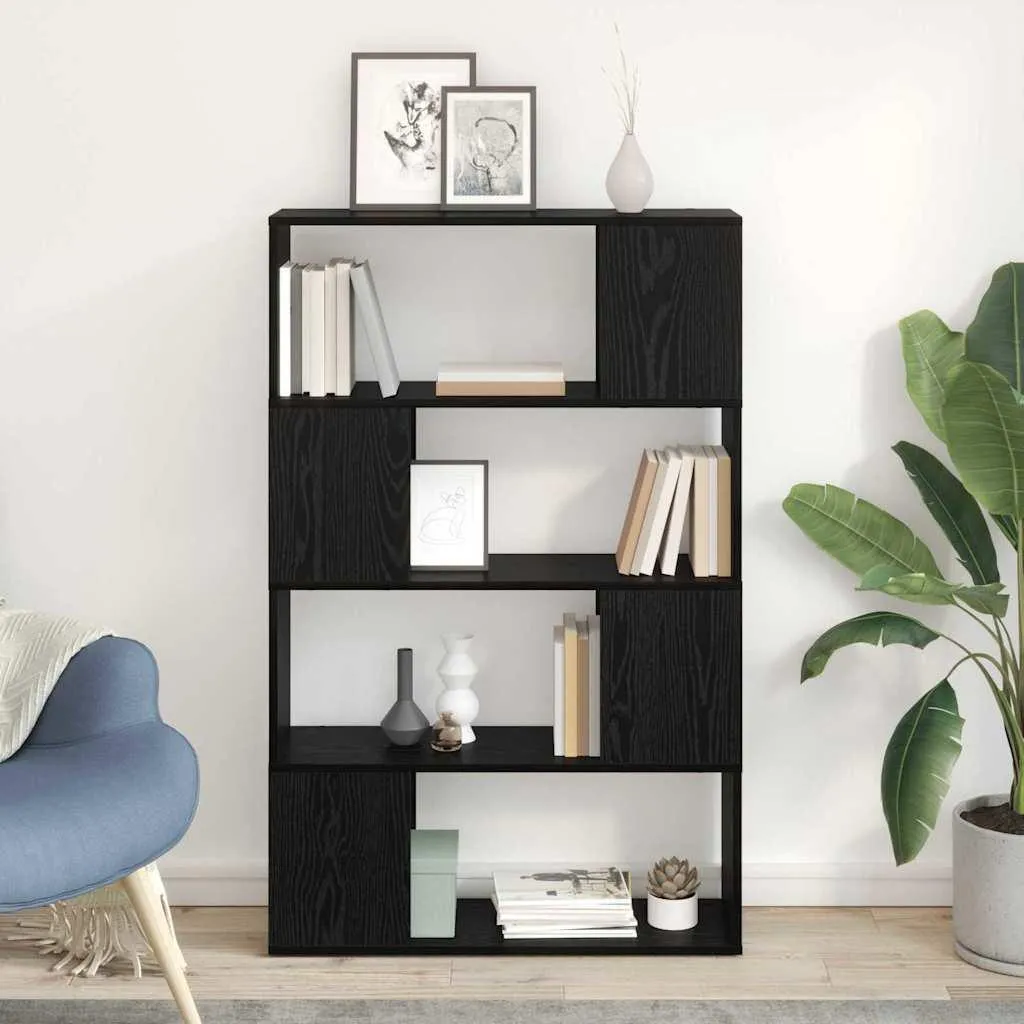 Mobile TV Nero 80x24x125 cm - Centro Intrattenimento Salotto Moderno