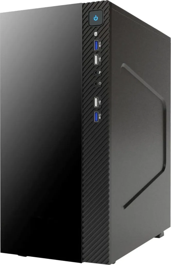Itek SMALLCOM-G: Design Essenziale Nero per PC Desk Minimalisti