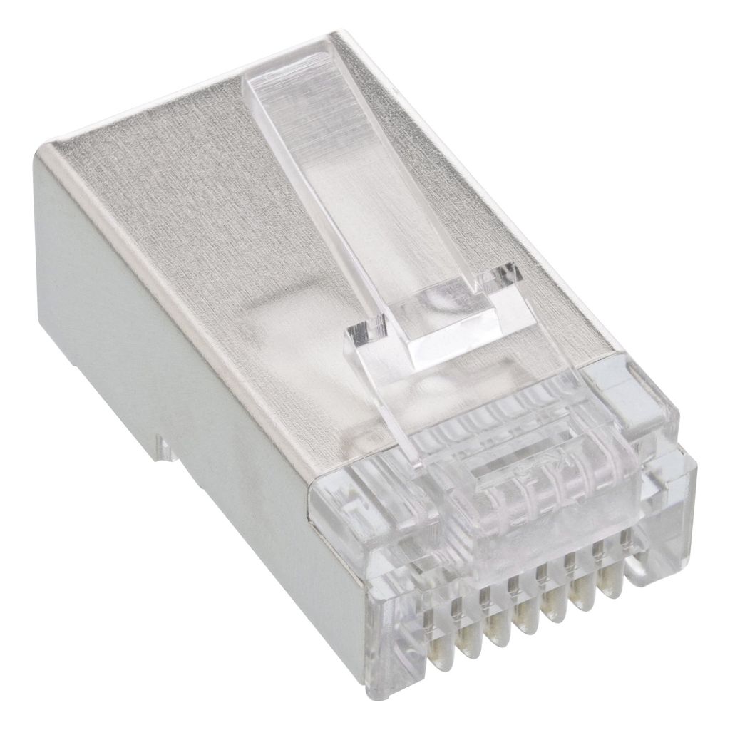 InLine Crimpstecker RJ45, für starre Kabel (Verlegekabel) bis AWG24, 10er Pack