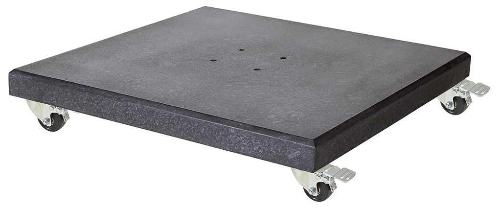 Sonnenschirmständer Modena | Schwarz poliert Granit | 90, Produktbild 