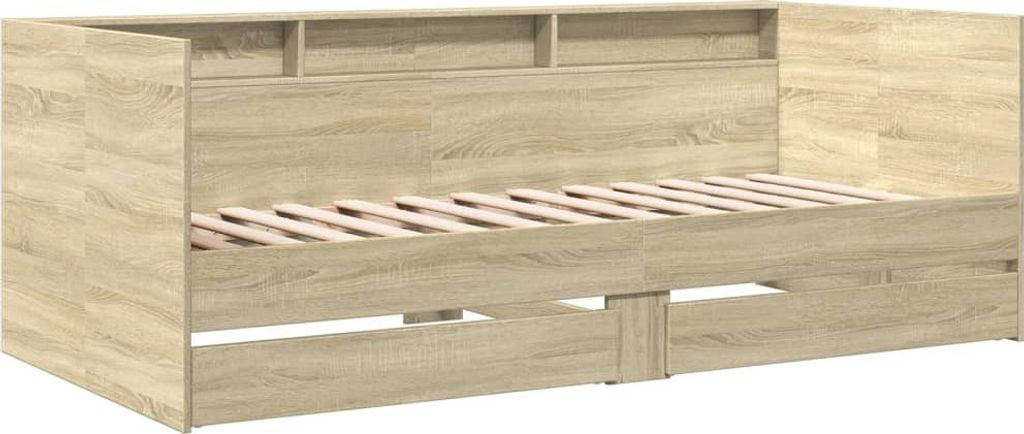Tagesbett mit Schubladen ohne Matratze Sonoma-Eiche 90x200 cm
