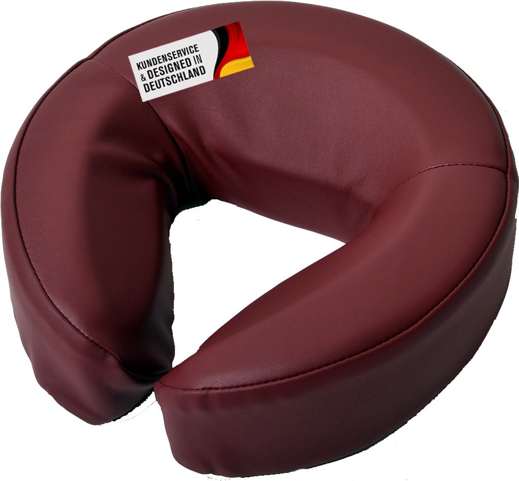 Kopfpolster Gesichtspolster Nackenpolster (Burgund)