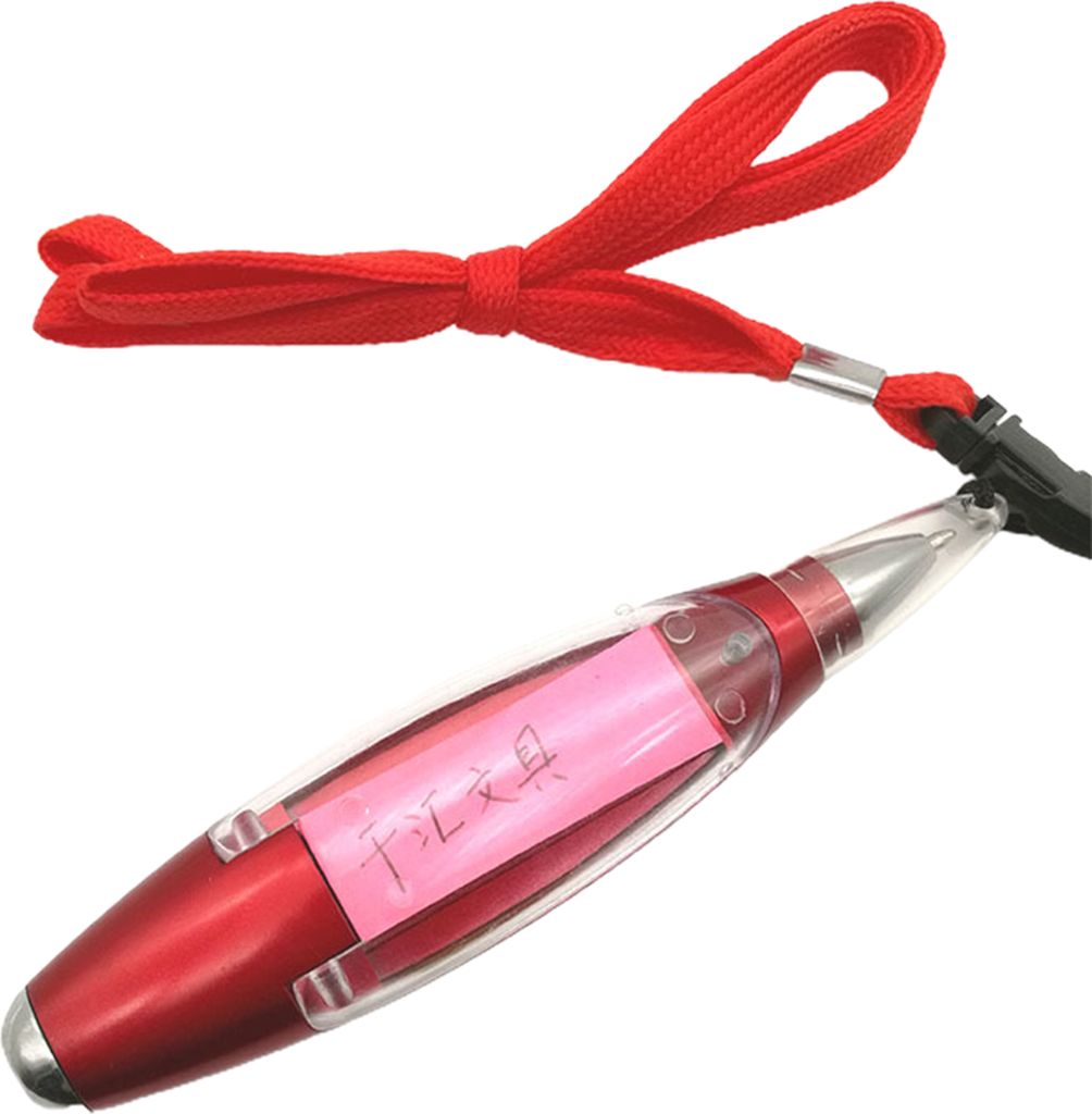 LED Light Pen Ergonomisch bequem an Griffkapsel Form Multifunktional 1,0-mm-LED-Kugelschule für Stiftschule.-Rot