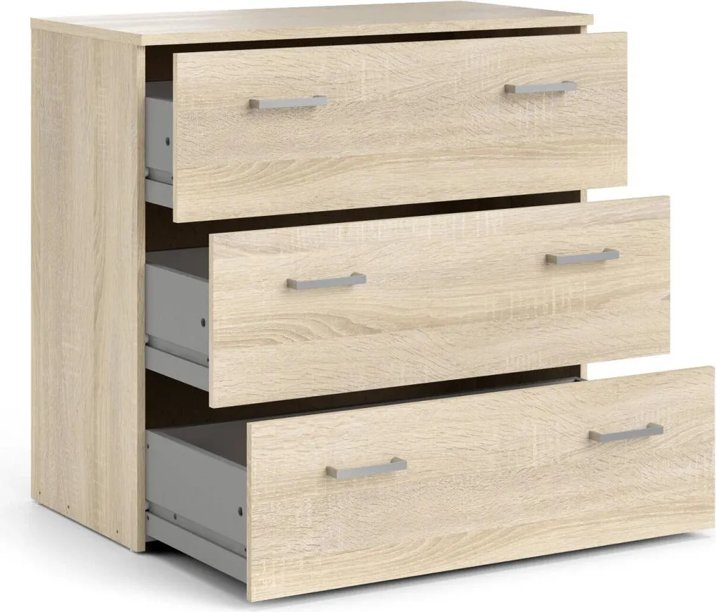 Buffet Bas Sidal I Dub Sonoma - Solution de Rangement pour Petit Espace