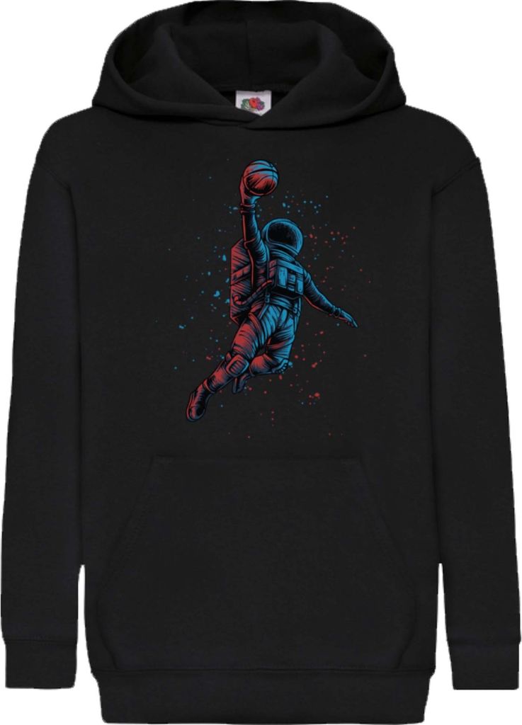 Kinder Kapuzenpullover Nasa Space Theme Nasa 005, 7-8 Jahr - 128 / Schwarz