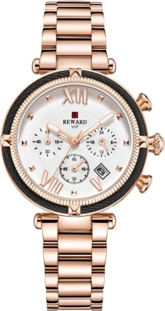 Montre Dames Anti-Rayures Doré Rose - Accessoire Fiable et Durable