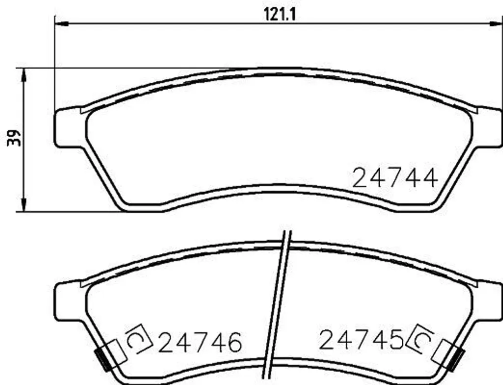 Plaquettes de frein HELLA OE 96475028 haute endurance pour Epica