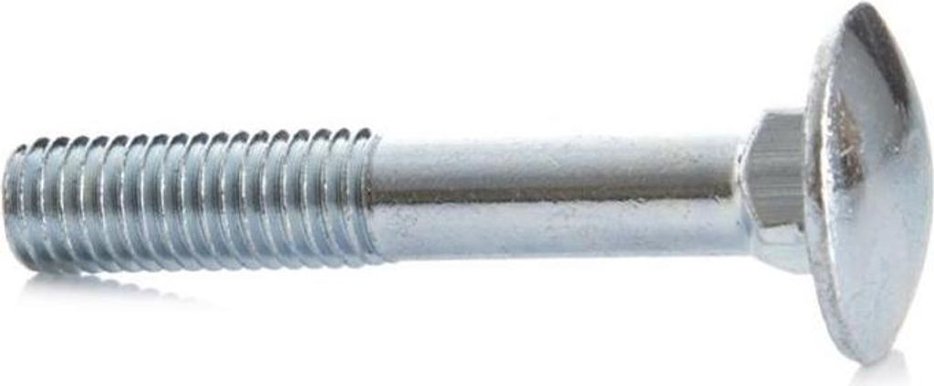 80x Schrauben Ø M10x80mm Schloßschrauben DIN603 Flachrund-Schrauben verzinkt