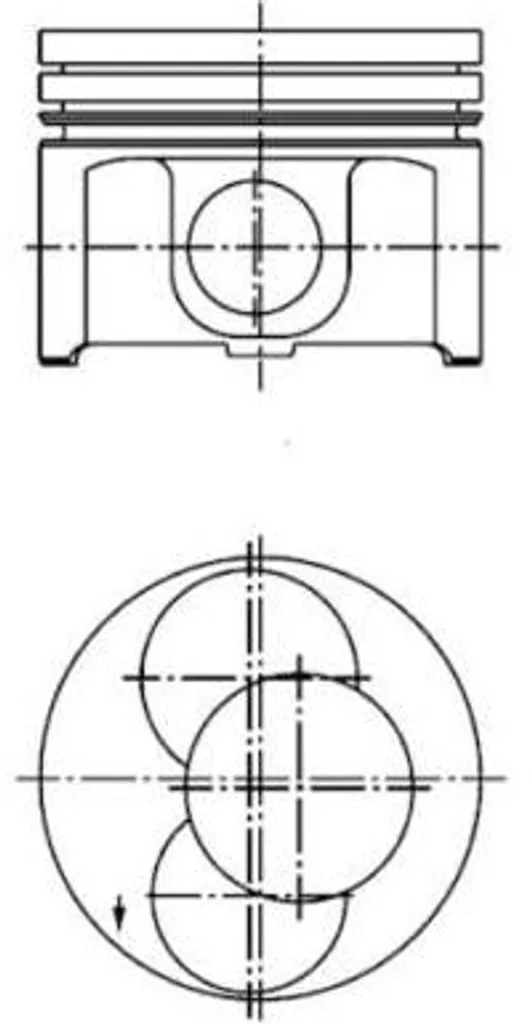 Pistone Completo Kolbenschmidt 40092700 - Standard Size 79.51mm TDI