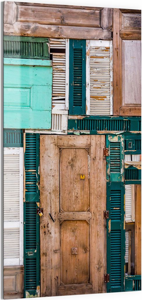 DEQORI Magnettafel Glas 50x100 cm 'Vergangene Portale' beschreibbar Whiteboard Küche