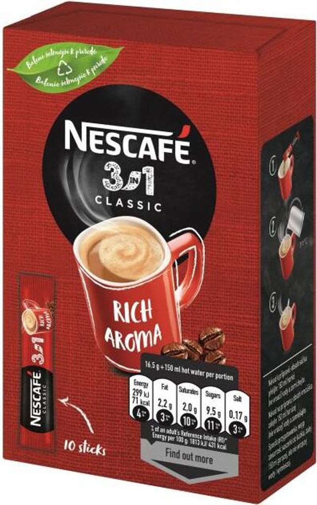 Nescafé 3in1 Sticks, Instantkaffee mit Creamer und Zucker, Produktbild 10