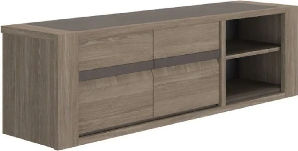 Meuble TV de 190cm pour salon moderne - GAMI MARCEAU Chêne Reed