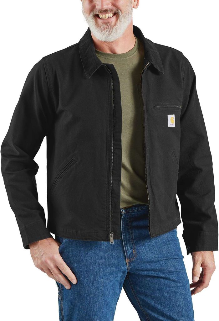 Carhartt Relaxed Fit Duck Detroit Jacket 106234, Farbe:black, Größe:M