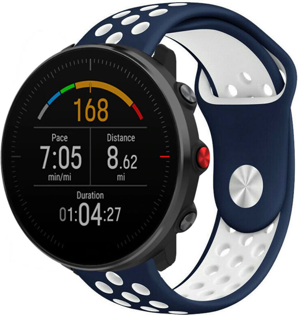 Strap-it Polar Vantage M Sportarmband (Blau/Weiß)