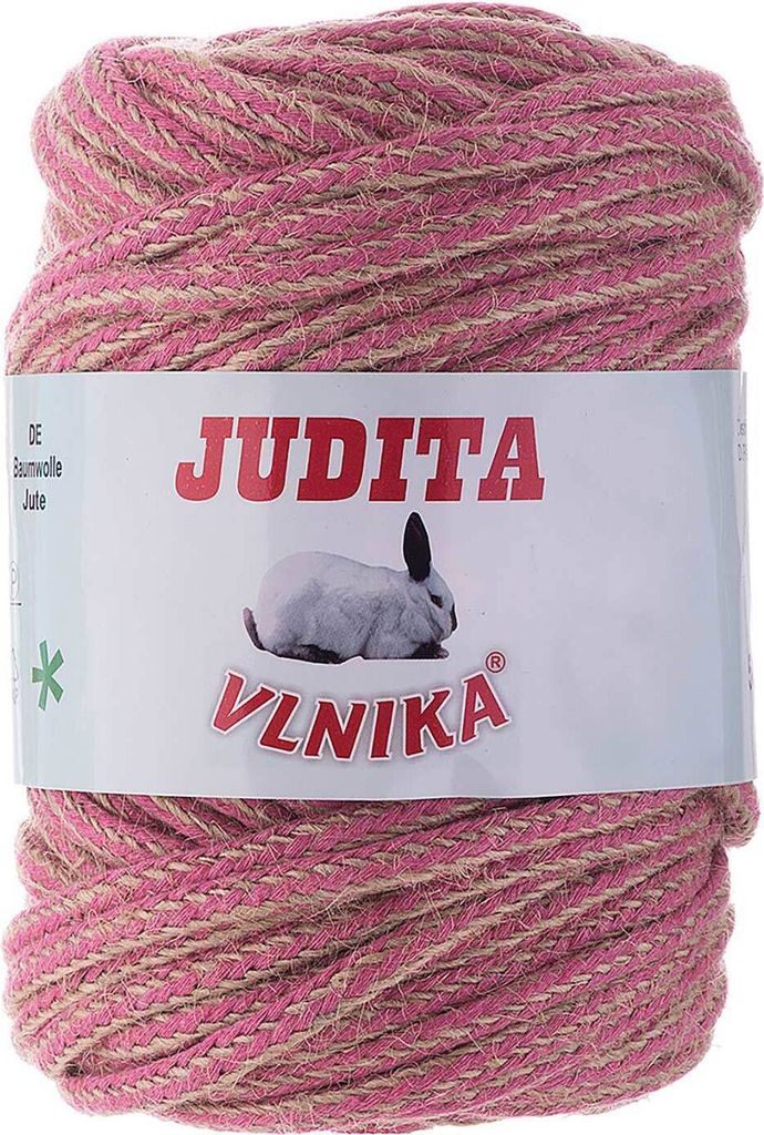 Makrameegarn 500g Baumwoll-Jute Schnur 7mm zweifarbig Kordel Flechten Basteln