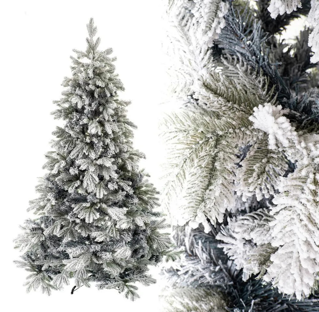 Sapin de Noël Artificiel 220 cm : Effet Neige et Qualité Supérieure