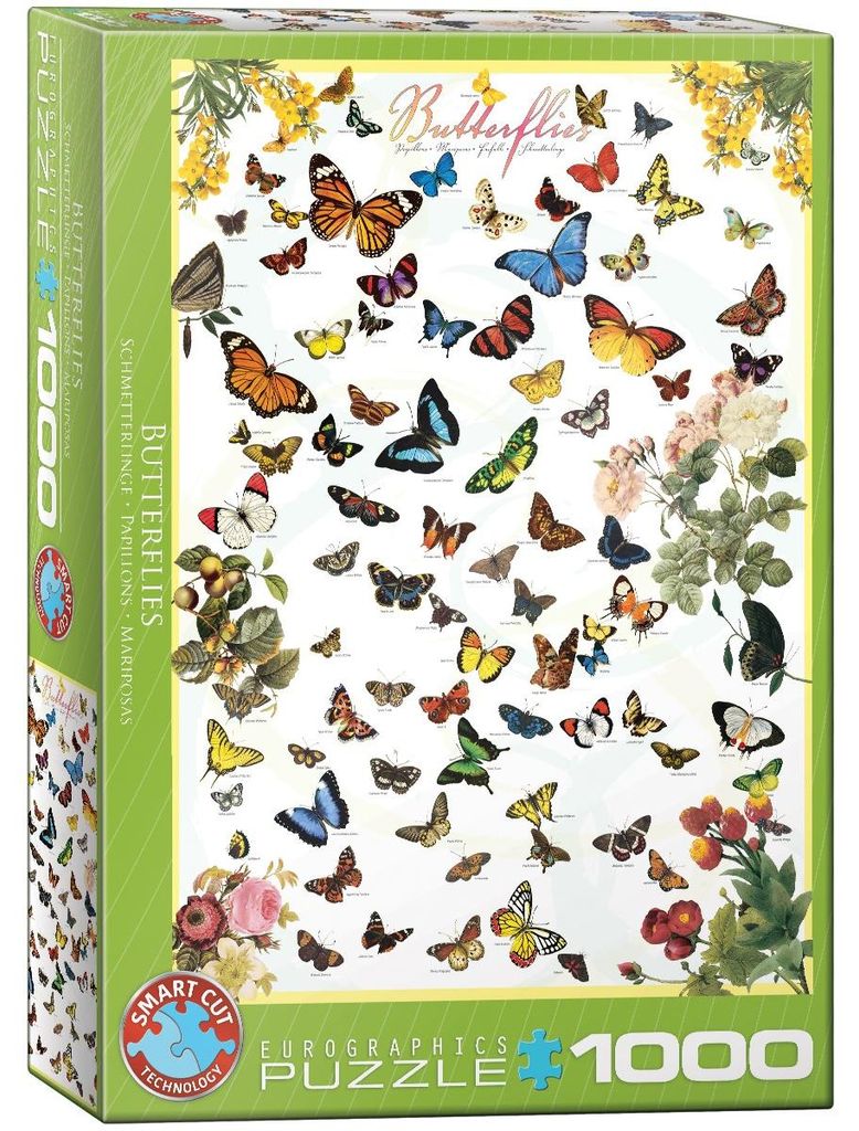 EUROGRAPHICS Puzzle Schmetterlinge 1000 Teile