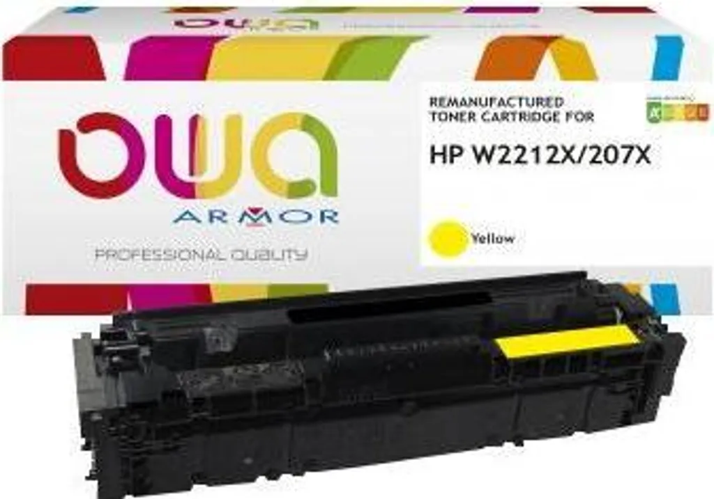 Toner HP W2212X Jaune Haute Capacité 2450st OWA Haute Fidélité
