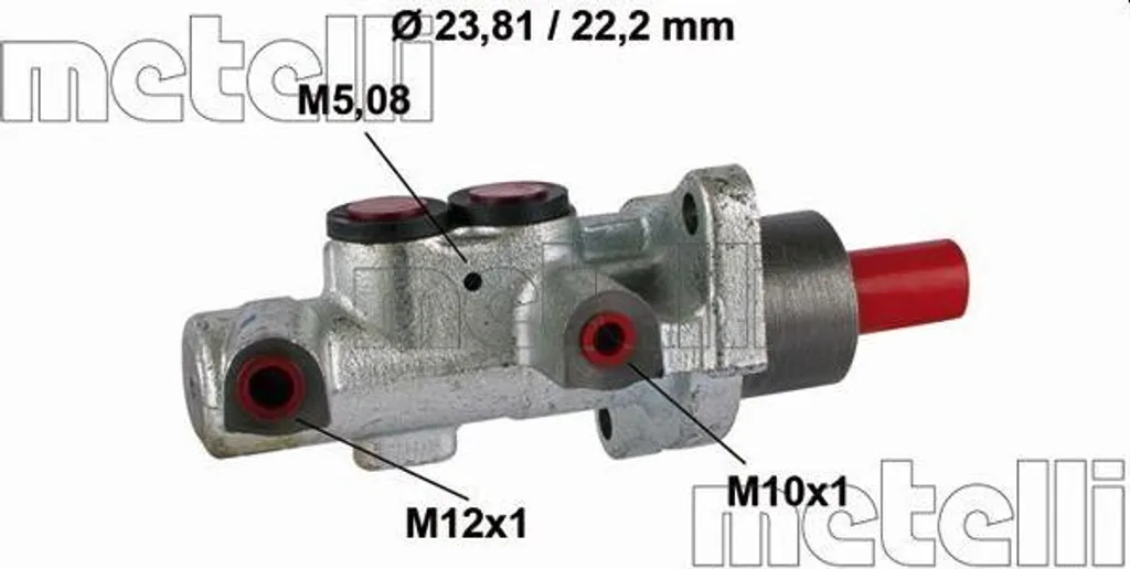 Cilindro Maestro Metelli 05-0518 - Ricambio OE 34316750684 BMW E46
