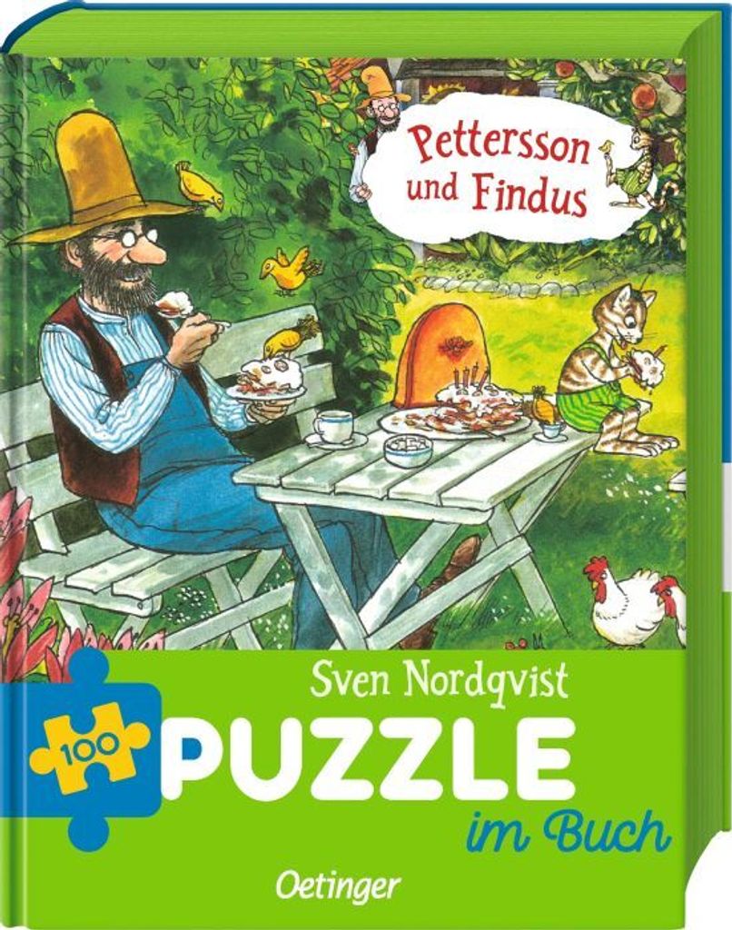 Pettersson und Findus Puzzle im Buch