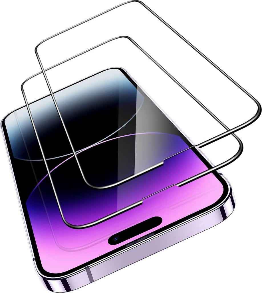 2X Gehärtetes Glas Für Apple Iphone 14 Pro 6.1" 9H Kratzfest