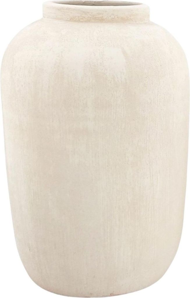 Bodenvase AVION 35cm - bauchig, creme beige Keramik, Ø24cm CreaFlor Home