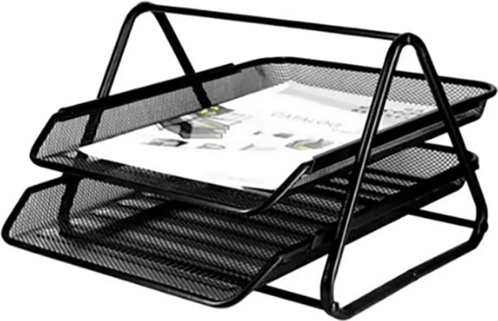 Dites Adieu au Désordre : Organiseur Métal 2 Plateaux Q-Connect Noir