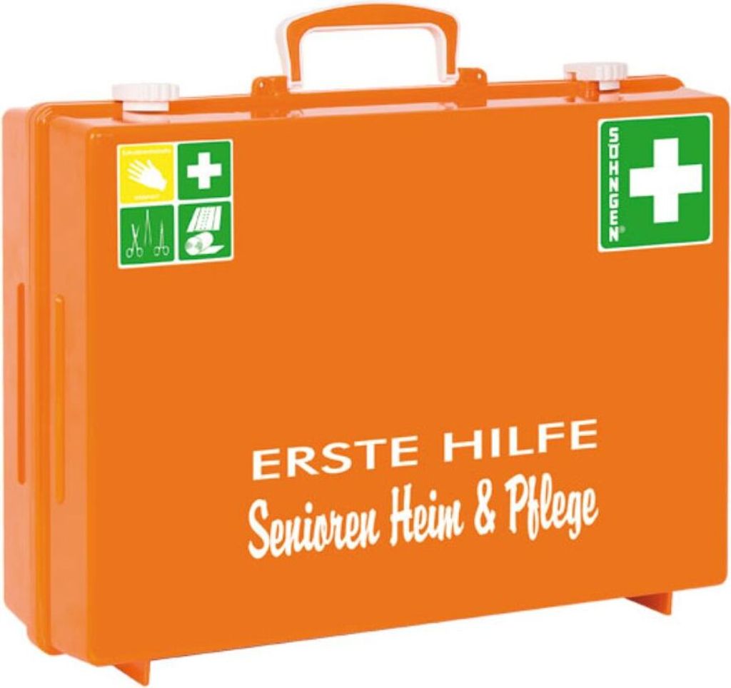W. Söhngen Erste-Hilfe-Set – Für Pflegeheim & Senioren, Notfallset Orange-Copy