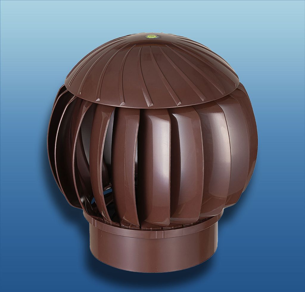 Windgetriebene Belüftungsturbine Ø 160 mm: Farbe: braun