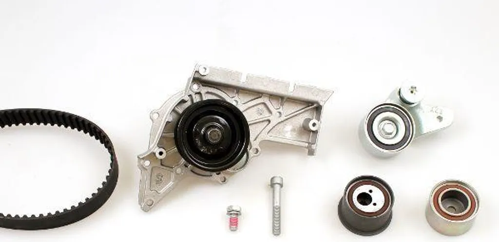 Pompe à eau avec kit de courroies dentées HEPU pour Audi A4 A6 et A8