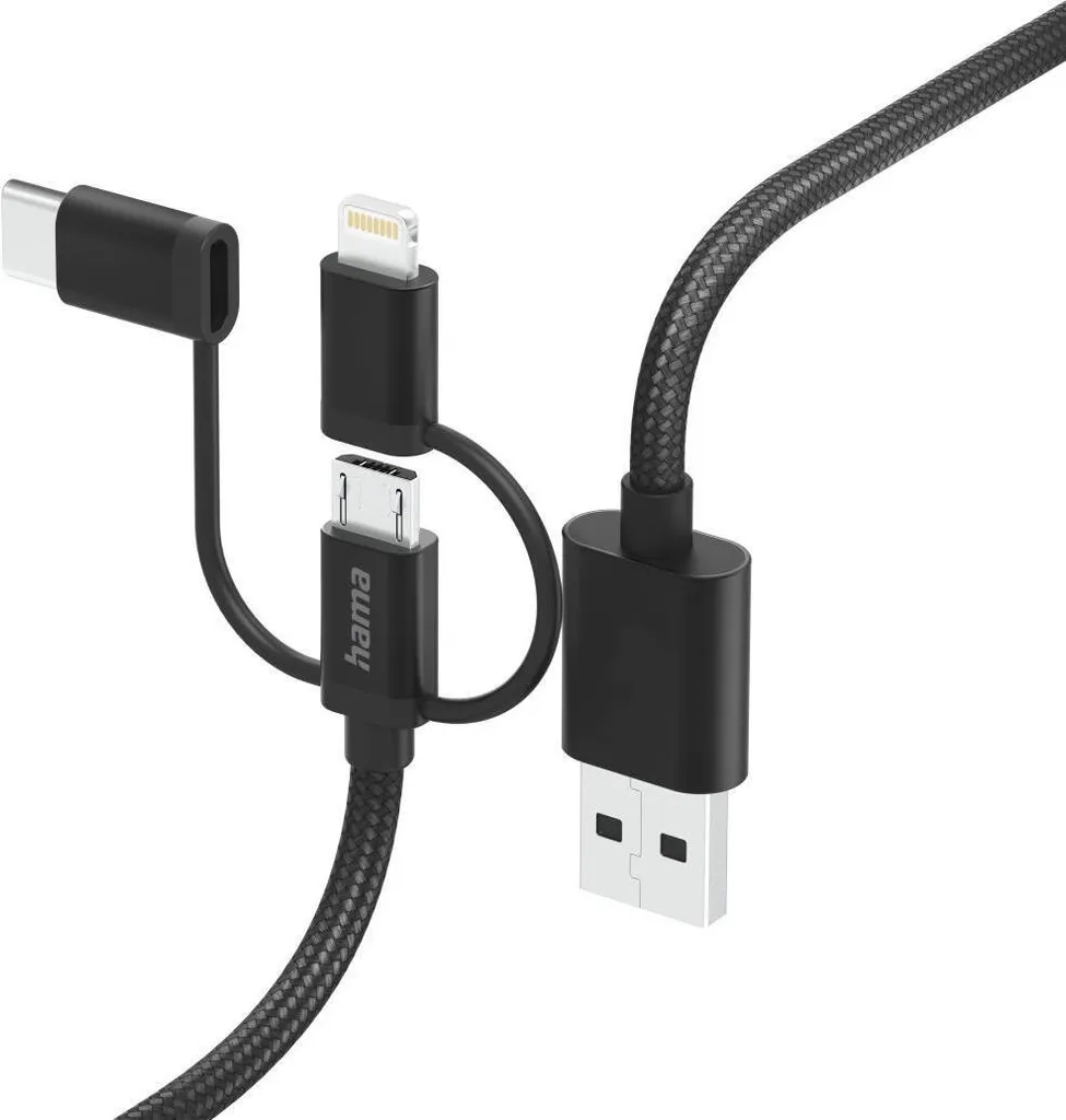 Câble Micro-USB Hama 00139513 USB 2.0 de 1,5m Noir Haute Qualité