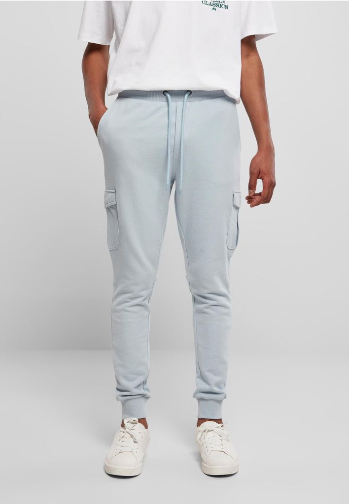 Urban Classics - Herren FITTED CARGO Sweathose - SUMMERBLUE - L