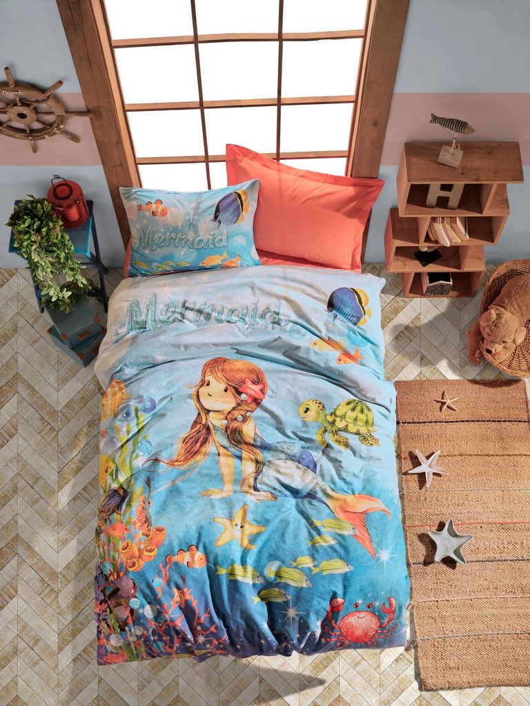 L'Essentiel Linge de Maison, Mermaid- CTN2566, Koralle, Bettdecken, 100% Baumwolle ranforce