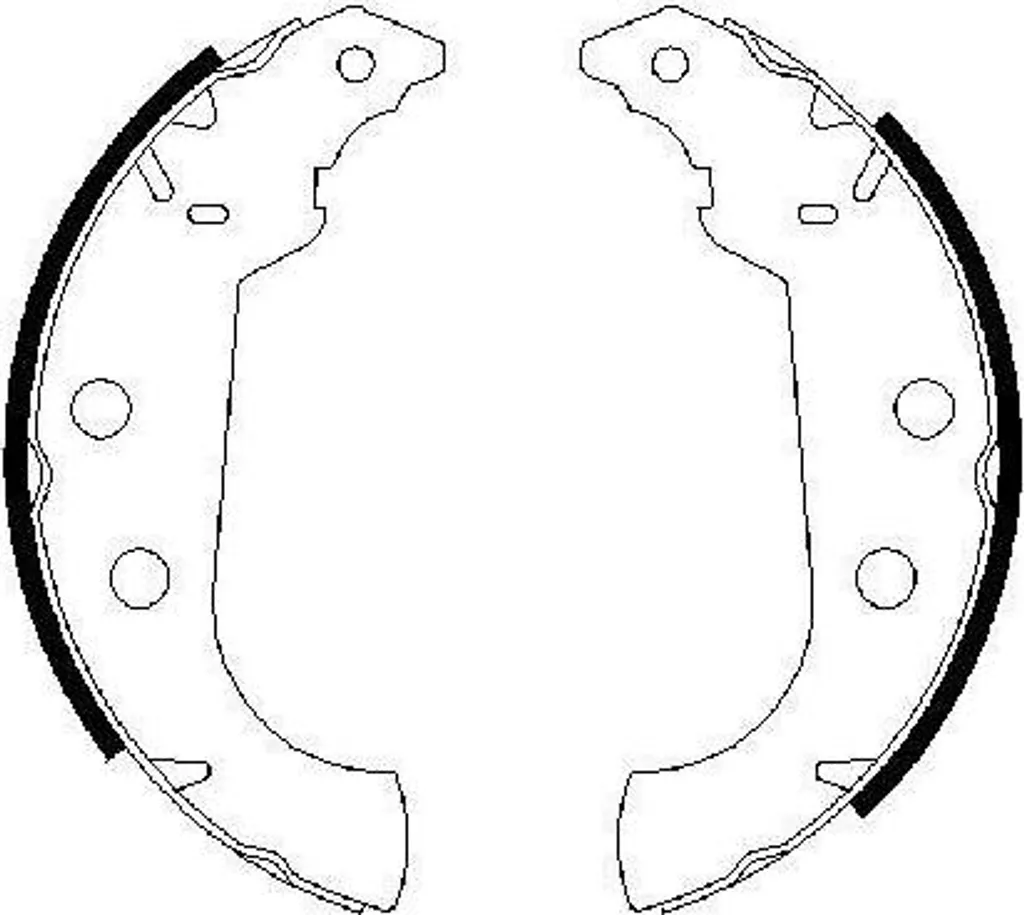BOSCH 0 986 487 243 Jeu de mâchoires de frein arrière OE 424155 pour 306
