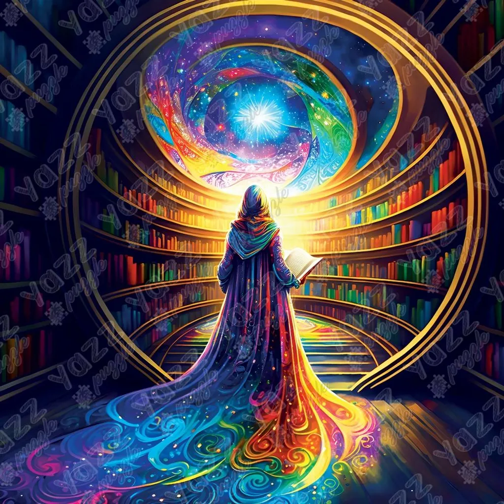 Jeu de pose Puzzle Yazz Multiversal Library de 1023 pièces en carton