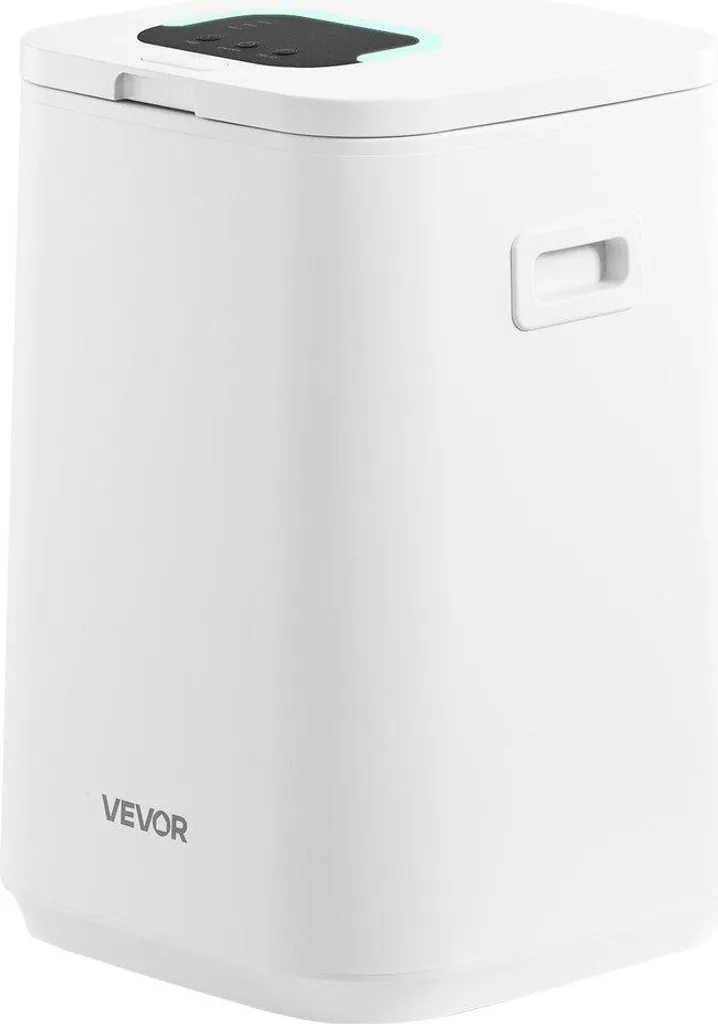 Chauffe-serviette électrique 20L format seau blanc avec écran tactile LED