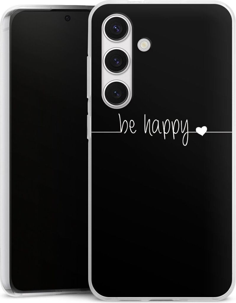 DeinDesign Handyhülle für Samsung Galaxy S24 Silikon Hülle Case Smartphone Schutzhülle Glück Sprüche Statement