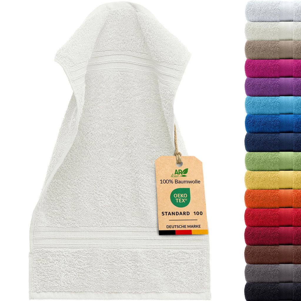 AR Line ARIZONA Handtuch-Serie – 500 g/m² Frottier in 9 Größen verfügbar, Größe: Gästetuch 30x50 cm, Farbe: Natur