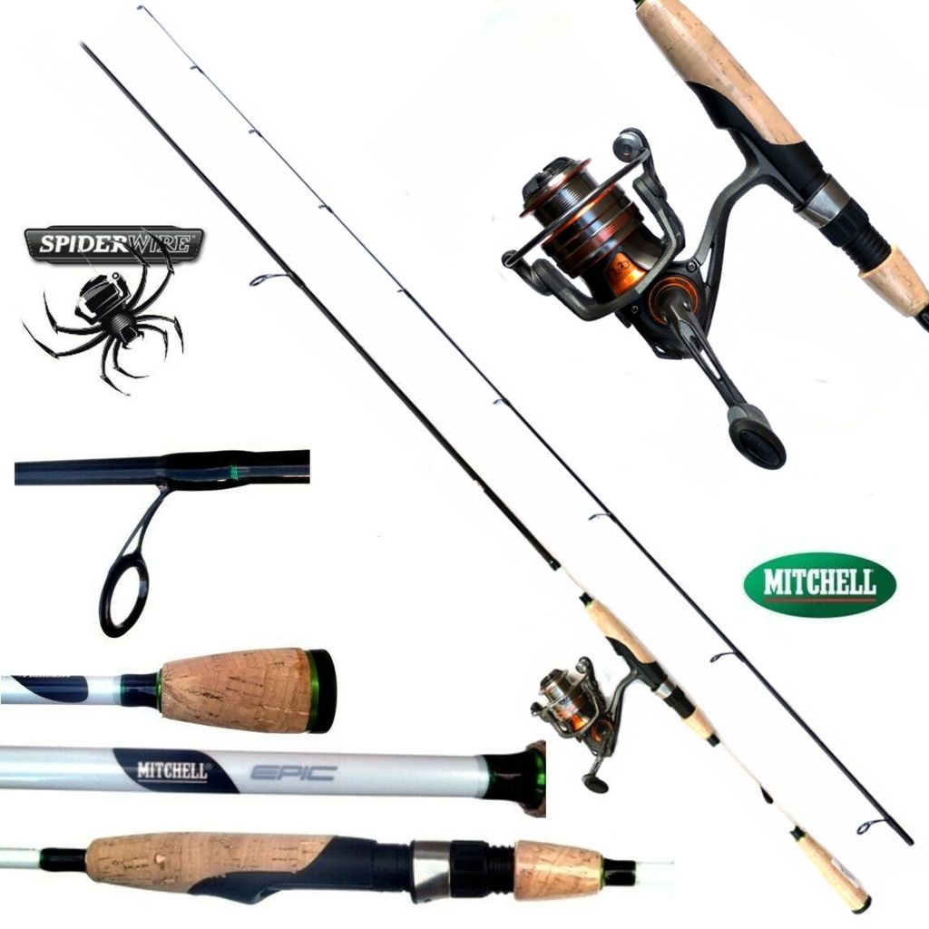 DAM SPINRUTE STECKRUTE 2,70m UND ROLLE SPINSET ANGELSET KOMPLETTSET SPINNFISCHEN 