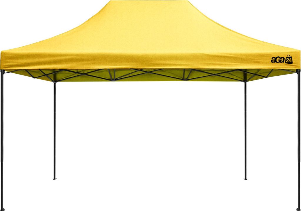 Aga Stand di vendita senza pareti laterali 3x4,5 m Giallo Immagine del prodotto 