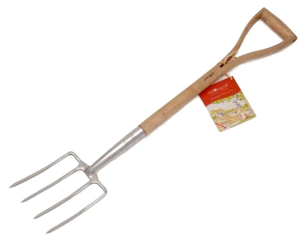 Kinder Grabegabel mit Eschenholzgriff, 77 cm lang, 13,5 cm Kopfbreite
