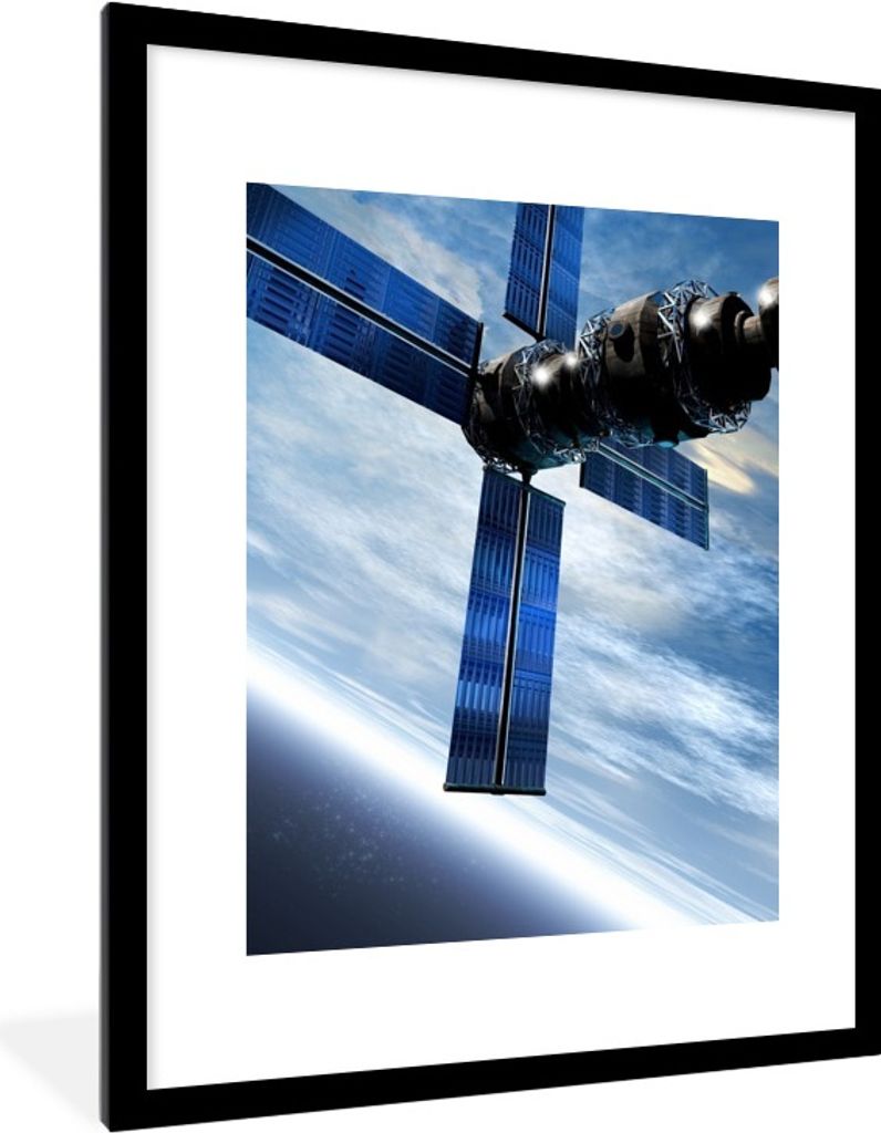 MuchoWow® MuchoWow® Gerahmtes Poster Erde - Weltraum - Produktbild 