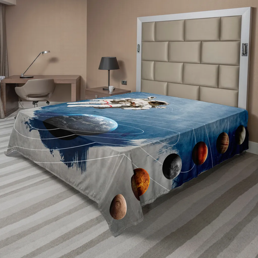 Drap de lit doux et confortable motif géométrique astral vintage