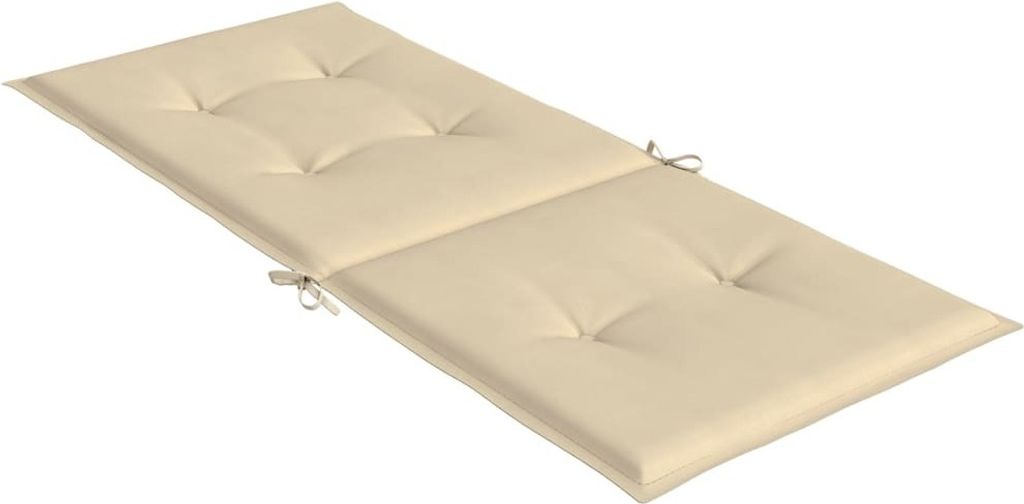 "im Angebot" Gartenstuhlauflagen für Hochlehner 6Stk. Beige 120x50x3cm Stoff - Gartenmöbelauflagen CC6832