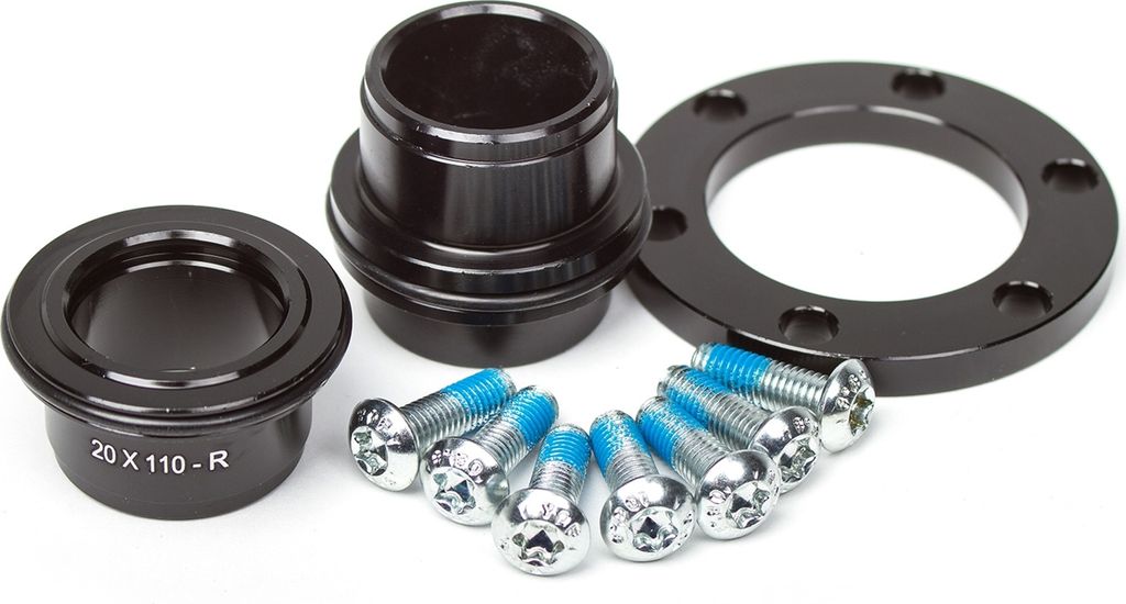Spank Oozy/Spike Front Hub 20x110mm BOOST Conversion Kit black