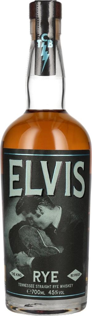 Elvis THE KING Straight RYE Whiskey 45% Vol. 0,7l Produktbild 